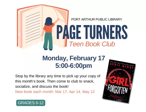 Page Turners Teen Book Club