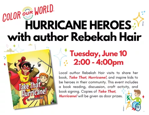 Hurricane Heroes with author Rebekah Hair