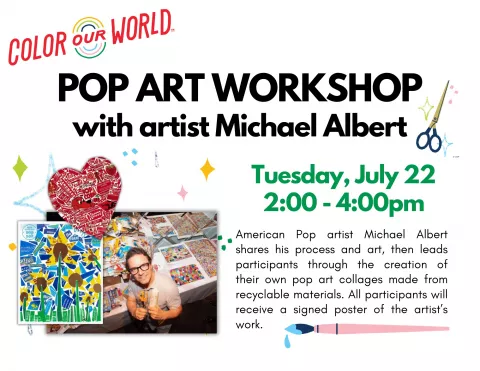 Pop Art Workshop with artist Michael Albert