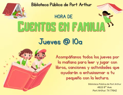 Hora de cuentos en familia