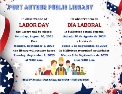Library Closed for Labor Day Weekend 