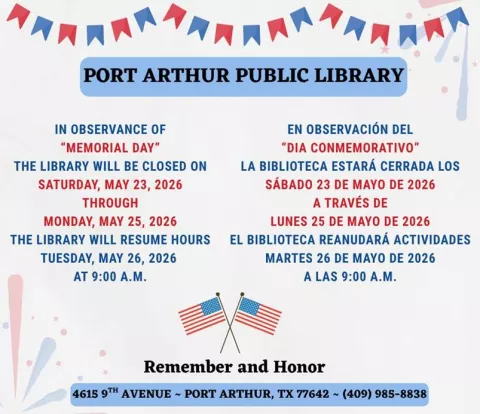 Library Closed for Memorial Weekend
