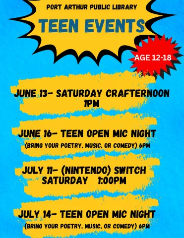 Switch Club (Ages 12-18) /¡Club de Switch! (De 12 a 18 años)